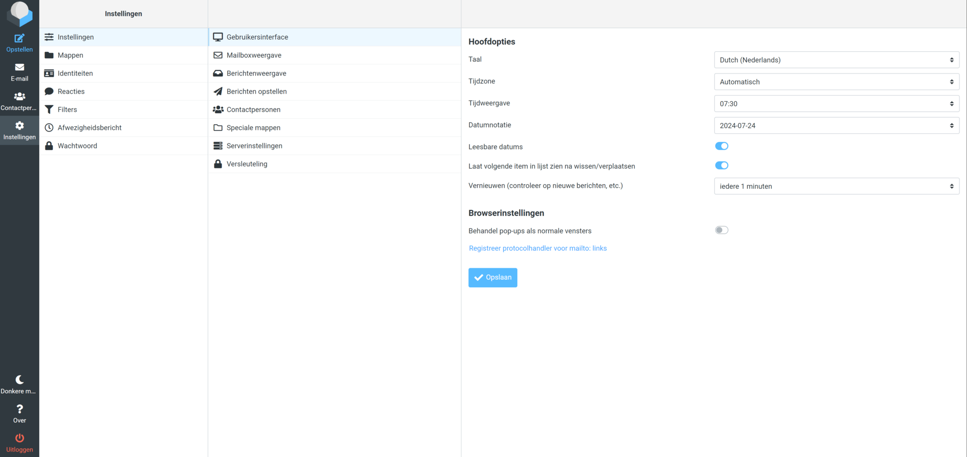 instellingen-gebruikersinterface